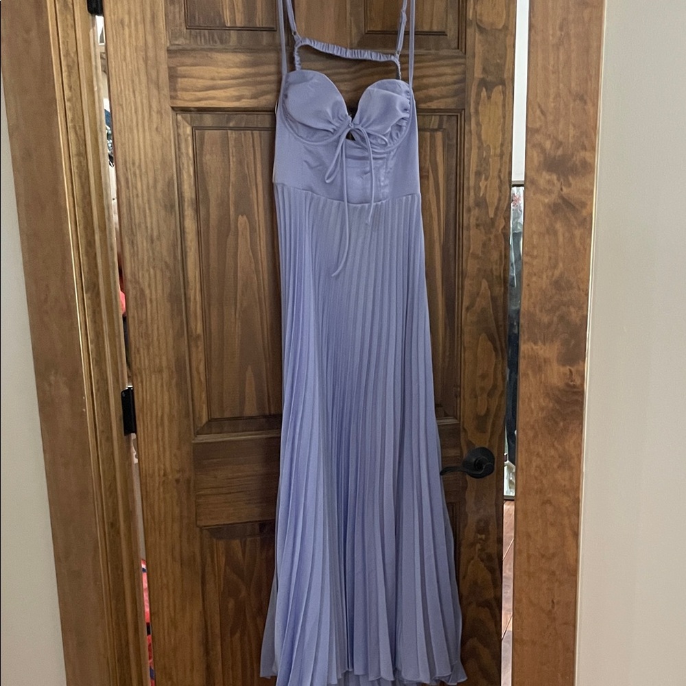 Hello Molly Lavender Pleated Maxi Dress - Picture 6 of 6